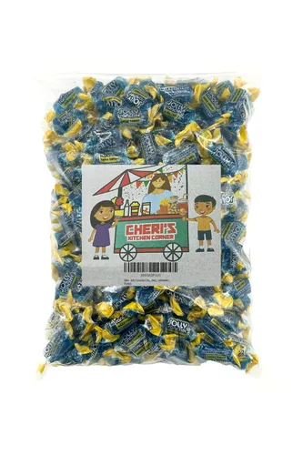 Jolly Ranchers - Caramelo duro de frambuesa azul envuelto individualmente de 3 libras para celebrar el 4 de julio, cumpleaños, Halloween, fiestas
