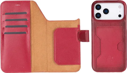 Miniatura 175 de Venito Florence - Funda de piel compatible con Samsung Galaxy S9, extra segura con bloqueo RFID, cartera desmontable para teléfono (gris decolorado)