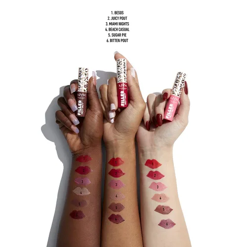 Miniatura 4 de NYX PROFESSIONAL MAKEUP - Filler Instinct Plumping - Color labial, bálsamo labial - Juicy Pout (Rojo cereza)
