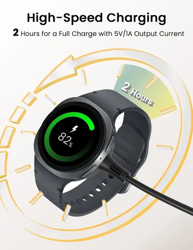 Miniatura 4 de Sinoacc Paquete de 1 cargador para reloj Samsung compatible con Galaxy Watch 8/8 Classic/Ultra/7/6/6 Classic/5/5 Pro/4/4 Classic/3/Active 2/1/Fe 3.3