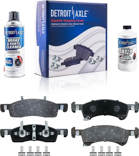 Miniatura 136 de Detroit Axle - Kit de freno delantero para Dodge Ram 1500 Durango Dakota Chrysler Aspen Dakota Driver Side Disco Freno Pinza de freno de cerámica