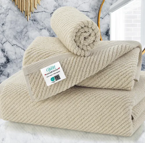 Miniatura 66 de VOOVA & MOVAS Toallas de baño amarillas – 100% algodón Secado rápido Peso Gruesas Suave, juego de 6 toallas de baño, 2 toallas grandes de 30