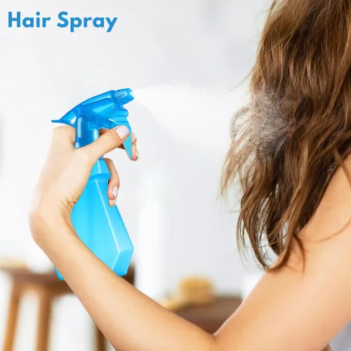 Miniatura 6 de DilaBee Paquete de 2 botellas rociadoras de plástico de 8 onzas – Botella rociadora de agua para el cabello, cocina, entrenamiento de gatos y Azul
