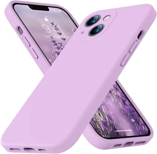 Miniatura 38 de Funda compatible con iPhone 13 de 6.1 pulgadas, de silicona líquida premium [forro de microfibra suave antiarañazos], goma de gel, protección Uva