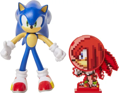 Miniatura 14 de Sonic, el erizo - Figura de acción de Knuckles de 4 in Nudillos