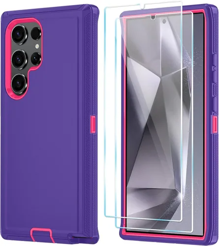 Miniatura 19 de ONOLA Funda compatible con Samsung Galaxy S24 Ultra con protector de pantalla HD, resistente a los golpes y a las caídas, funda de 3 capas