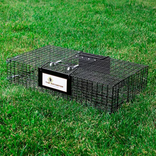 Miniatura 5 de Rugged Ranch Ratinator, trampa multi-captura para ratas, jaula humanitaria para interiores o exteriores, control de roedores para hogares, graneros