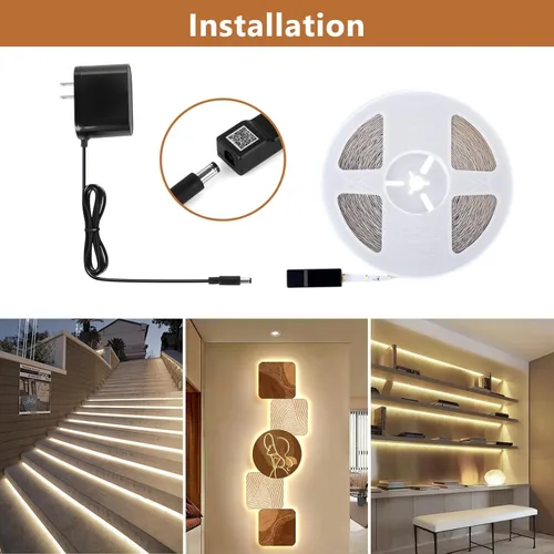 Miniatura 6 de Wefomey - Tiras de luces LED blancas, 100 pies de cinta de luz LED regulable y brillante de 24V con control remoto y aplicación, 2700K-6500K, 1440