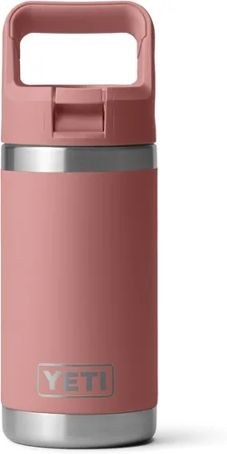 Miniatura 34 de YETI Rambler Jr. - Botella de 12 onzas para niños, con tapa con pajilla Rojo rescate