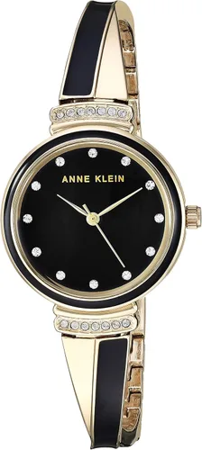 Miniatura 3 de Anne Klein Juego de reloj y brazalete acentuado de cristal para mujer