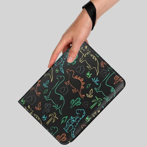 Miniatura 5 de Carpeta de tarjetas para tarjetas, 4 bolsillos, 400 bolsillos, carpeta de tarjetas intercambiables, libro de coleccionista, incluye 50 fundas