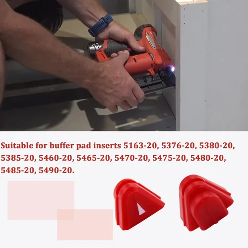 Miniatura 3 de Cojín de nariz de repuesto Milwauke No Mar Pad sin punta marcada 42-38-0009 apto para clavadora de pines Milwauke 2540-20 y Milwauke calibre 23