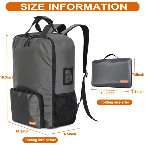 Miniatura 5 de Mactso Bolsa de viaje para cochecito compatible con GB Pockit y GB Pockit Air Plus todo terreno, mochila de viaje ligera para cochecito para avión