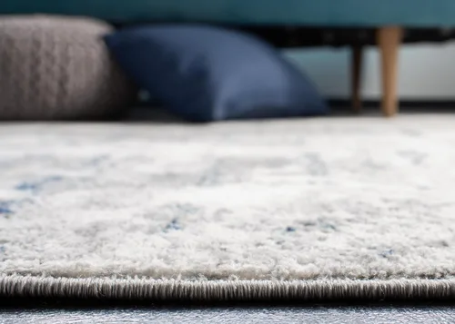 Miniatura 3 de SAFAVIEH Jasper Collection - Alfombra decorativa de 2 x 4 pies, gris y azul, diseño abstracto moderno, no desprende pelusa y de fácil cuidado, ideal