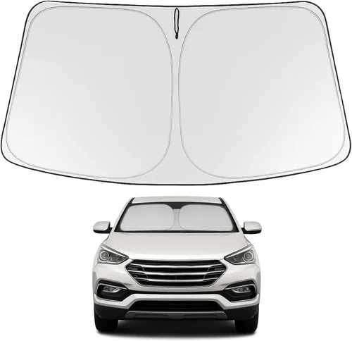 Miniatura 192 de Proadsy Parasol para parabrisas actualizado 2025, ajuste personalizado Dodge RAM 1500 2Dr 2019-2024 2025, 4 capas, plegable, protector de parasol