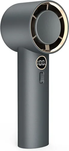 Miniatura 10 de Ventilador de mano, ventilador personal portátil con 1-100 velocidades ajustables, 5000 mAh [15 horas de tiempo de trabajo máximo] recargable