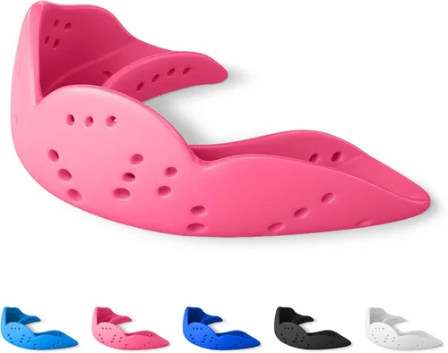 Miniatura 28 de SISU Aero - Protectores bucales 0.06 pulgadas, ajuste a la medida, protector bucal deportivo, para jóvenes y adultos, S