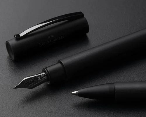 Miniatura 5 de Faber-Castell Ambition - Pluma estilográfica, color negro Azul-Blanco