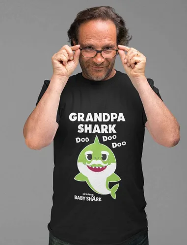 Miniatura 3 de Camiseta Grandpa Shark Doo Doo Doo Baby Shark Papa