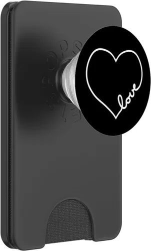 Miniatura 6 de PopSockets - Soporte para teléfonos y tabletas con diseño de corazones blancos