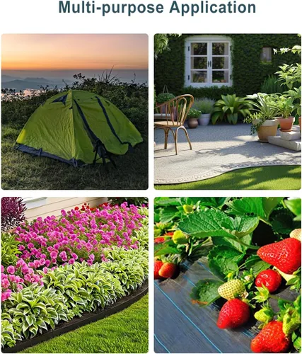 Miniatura 7 de Paquete de 50 estacas de plástico de 8 pulgadas para bordes de paisaje, perfectas para anclar barreras de malezas, bordes de pavimentación, césped