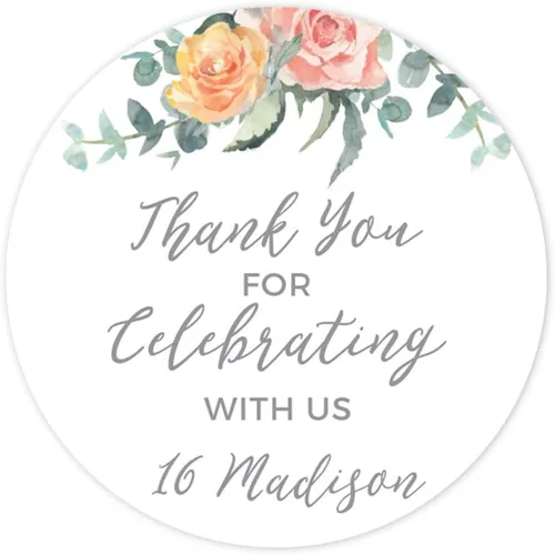 Miniatura 20 de Andaz Press Peach Coral - Colección de fiesta de jardín floral para baby shower, tarjetas de juego de adivinanzas de caramelos, paquete de 30