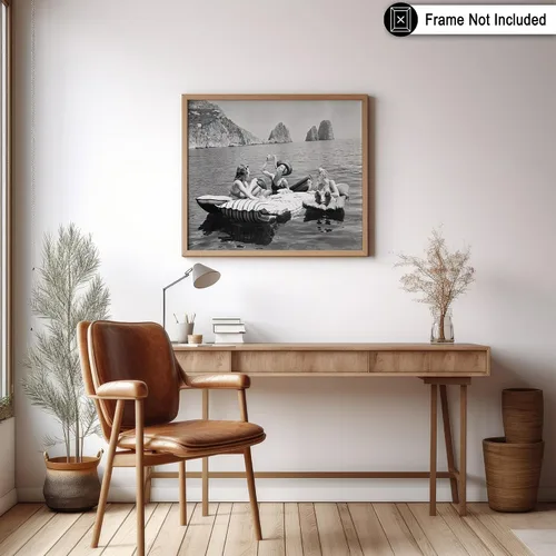 Miniatura 6 de Poster Master Póster Vintage de Mujeres Comiendo Pasta en el Lago - Impresión Retro de Pícnic - Arte Fotográfico - Arte de Moda - Regalo para Él