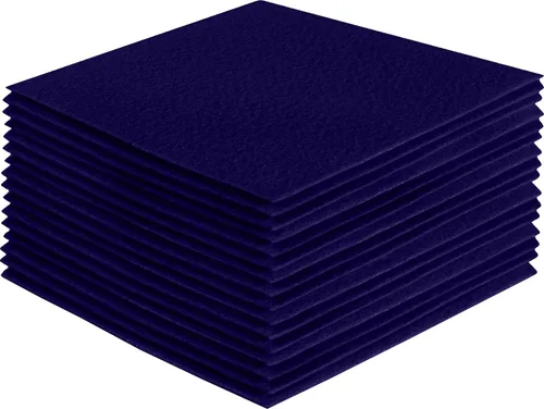 Miniatura 134 de FabricLA Hojas de fieltro acrílico para manualidades, cuadrados de fieltro precortados suaves de 4 x 4 pulgadas (3.9 in x 3.9 in), utiliza hojas