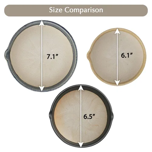 Miniatura 6 de TIKUSAN Juego de mortero y mortero de cerámica Ripple Ridge (Suribachi y Surikogi) con boquilla fabricada en Japón Mino Ware (M, marrón)