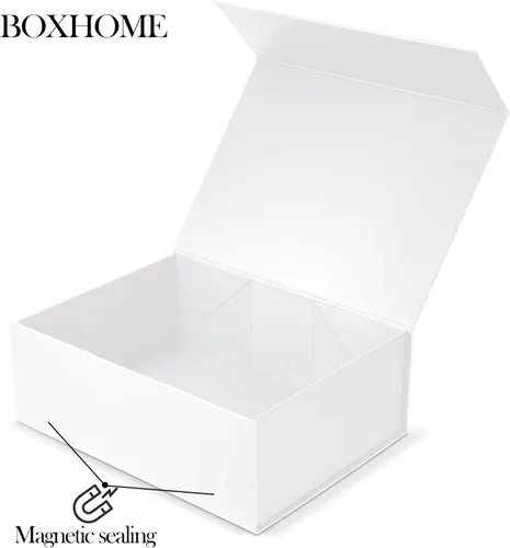 Miniatura 2 de BOXHOME Paquete de 3 cajas de regalo grandes, color negro, de 13 x 10 x 5 pulgadas con tapas magnéticas, caja de embalaje de regalo, cajas