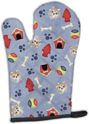 Miniatura 205 de Caroline's Treasures BB4020OVMT Dog House Collection Border Collie - Guante de horno grueso resistente al calor para sartenes calientes y horno