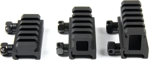 Miniatura 8 de TACFUN Paquete de 3 elevadores medianos y bajos de 1 pulgada de alto y 0.75 pulgadas de alto, 5 ranuras de 0.79 pulgadas, montaje de alcance