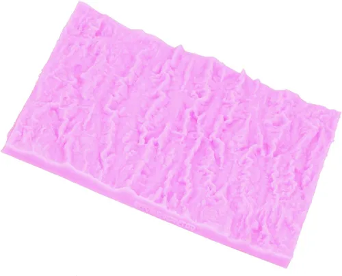 Miniatura 7 de Textura de corteza de árbol de silicona para pastel de fondant, tapete grande con textura de corteza de fondant, pastel de chocolate de silicona