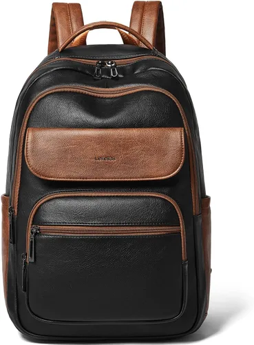 Miniatura 11 de Leresas Mochila de 37L para mujeres y hombres, bolsa de profesor, mochila de viaje de trabajo, mochila de cuero vegano para computadora portátil