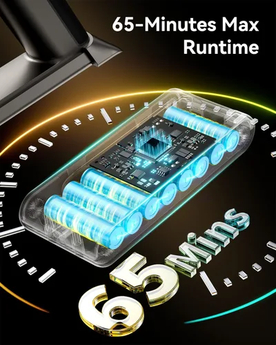 Miniatura 3 de Aspiradora Inalámbrica, 50KPA 65Min Taza de Polvo XL Aspiradoras para el Hogar, Aspiradora de Palo con Cepillo Anti-Enredos, Pantalla LED