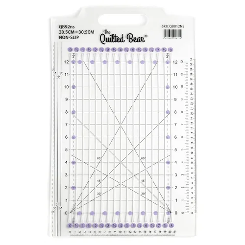 Miniatura 20 de The Quilted Bear Reglas de Acolchado - Regla de Acolchado de Acrílico Transparente Antideslizante, Patchwork y Costura con Líneas Negras Claras