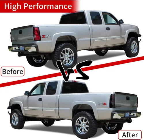 Miniatura 5 de Conjunto de luces traseras compatibles con Chevy Silverado 1500 2500 3500 1999-2006 GMC Sierra 1500 2500 3500 Lámparas de freno traseras Chevrolet