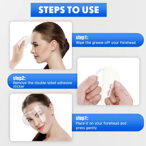 Miniatura 3 de Honeydak 300 viseras faciales de maquillaje para ducha, suministros de microblading permanentes, visera de ducha de plástico desechable, cubierta