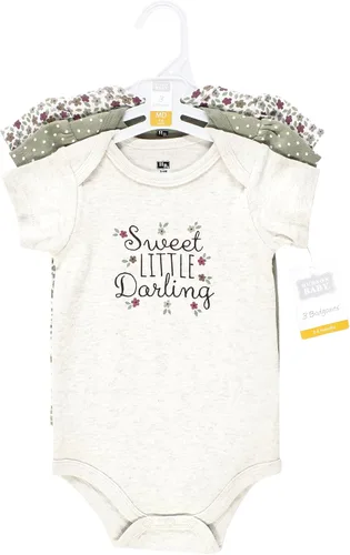 Miniatura 390 de Hudson Baby baby-girls Cotton Bodysuits 3-pack