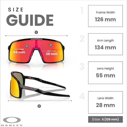 Miniatura 93 de Oakley Sutro OO9406 / OO9462 - Lentes de sol para hombre, kit de correa de accesorios, bolsa de microfibra