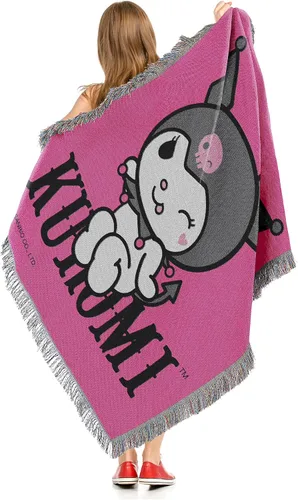 Miniatura 4 de Northwest Manta tejida para tapiz, 48 x 60 pulgadas, Kuromi So Sassy Kuromi Tan Sassy