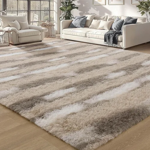 Miniatura 104 de Merelax Alfombra Moderna Suave y Esponjosa Shaggy para Dormitorio Sala de Estar Decoración de Sillas Pequeñas Alfombras Tapetes para Pies Piso, Verde