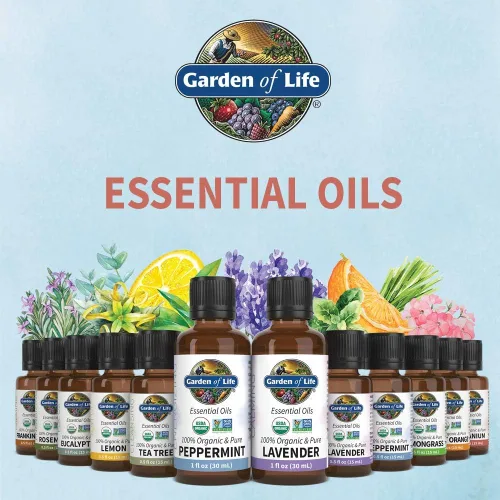 Miniatura 8 de Garden of Life - Aceite esencial de geranio 100% puro para difusor, aromaterapia, meditación, relajación y calma, USDA orgánico, sin OMG, 0.5 onzas