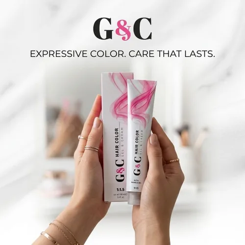 Miniatura 5 de Hair Bar NYC Colores permanentes profesionales para el cabello, 8.21, rubio ceniza violeta claro M.A.B. Sistema de color intenso y brillante