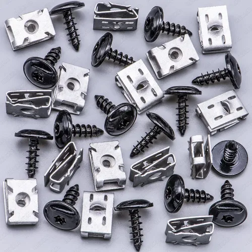 Rexka 15 juegos de T25 M5 clips de tornillo de protección contra salpicaduras de parachoques para VW N90974701 N90959101