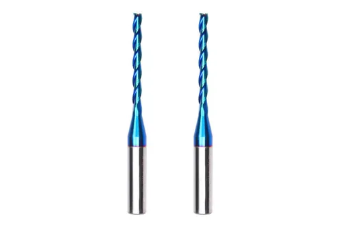 Miniatura 13 de Ruhi - Broca de enrutador en espiral Upcut de 3 flautas de 1/4 pulgadas, diámetro de corte de 1/8 pulgadas, CL, carburo sólido OVL de 2-1/2 pulgadas