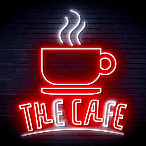 Miniatura 25 de ADVPRO Coffee – The Cafe Extra-Large Ultra-Bright LED Neon Sign - Blue & Red - st16s54-fn-j0026-br
