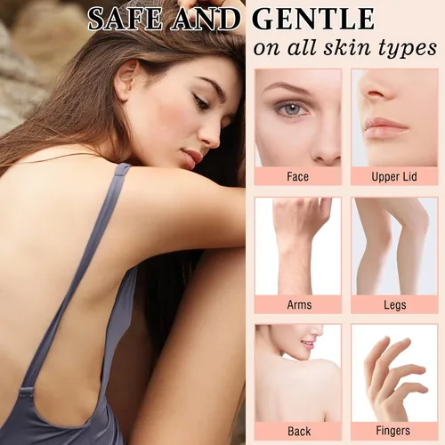 Miniatura 2 de Removedor de vello facial eléctrico para mujer, depiladora de belleza para mujer, depiladora facial de algodón (rosa)