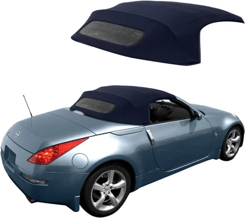 Sierra Auto Tops & Seats Capota Convertible para Nissan 350Z 2004 a 2009 - Azul, Lona Stayfast - Capota Suave con Ventana de Vidrio Calefactable -