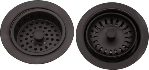 Miniatura 4 de Westbrass CO2165S-12 Combo PACK 3-1/2 pulgadas estilo poste grande cesta fregadero cocina colador y desagüe de eliminación de residuos con colador